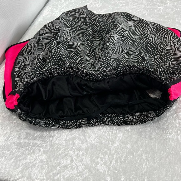 Nike Size Large Dri-Fit Tempo Running Shorts Black and Pink Printed Athletic - Picture 4 of 11